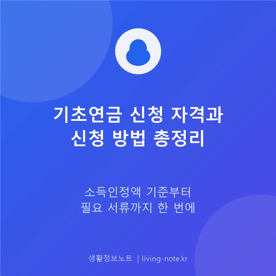기초연금, 소득인정액이 얼마면 받을 수 있나