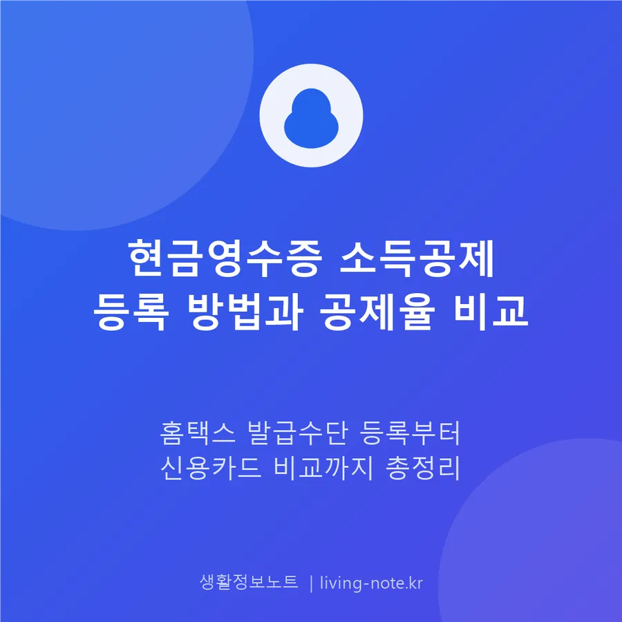 현금영수증과 신용카드, 소득공제율이 이만큼 다릅니다