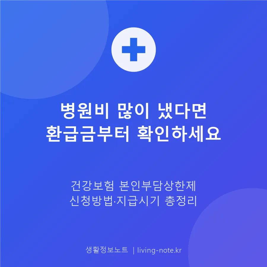 건강보험 본인부담상한제 환급금, 신청 절차와 지급 시기